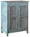 Wooden Old World Distressed Painted Finish Cabinet Model PA0219