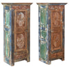 Wooden Hand Painted Finish Single Door Cabinet Model PA0672