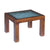 Wooden Blue | Mansion Wax and Lacquer Polish Glass Coffee Table Model PA2099