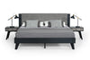 Nova Domus Panther Contemporary Grey & Black Nightstand