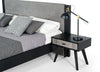 Nova Domus Panther Contemporary Grey & Black Nightstand