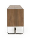 Modrest Pauline- Modern Walnut and Stainless Steel Sideboard Buffet