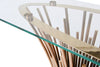 Modrest Paxton - Modern Glass + Rosegold Console Table