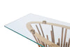 Modrest Paxton - Modern Glass + Rosegold Console Table
