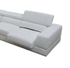 Divani Casa Pella Modern White Italian Leather U Shaped Sectional Sofa Model VGCA5106-LAF