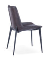 Modrest Peoria Modern Brown & Black Dining Chair (Set Of 2) Model VGHR3590-BRN-DC
