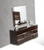 Modrest Picasso Italian Modern Ebony Lacquer Mirror