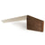 Modrest Pilot Modern Dark Walnut & Beige Leather Desk Model VGVC-BT2323