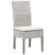 Kubu Whitewash Finish and Off White Fabric Dining ChairModel PLA3016NS