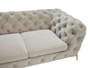 Divani Casa Quincey Transitional Beige Velvet Chair Model VGKNK8520-BEI-CH