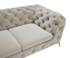 Divani Casa Quincey Transitional Beige Velvet Chair Model VGKNK8520-BEI-CH