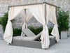 Renava Marin Outdoor Beige Canopy Sunbed