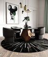 Modrest Rackham Mid-Century Walnut Round Dining Table