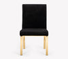 Modrest Reba Modern Black Velvet & Gold Dining Chair (Set of 2)