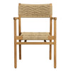 Diya Natural Outdoor Dining Chair Model RIV10001-NAT