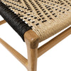 Lumen Natural and Black Outdoor Dining Chair Model RIV10015-NABK