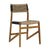 Lumen Natural and Black Outdoor Dining Chair Model RIV10015-NABK