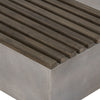 Modrest Delaware Modern Concrete & Acacia Square Coffee Table