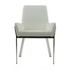 Modrest Robin Modern White Bonded Leather Dining Chair