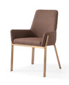 Modrest Robin Modern Brown & Brass Dining Chair Model VGVCB8366-BRN-DC