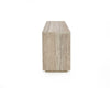 Nova Domus Roma - Modern Faux Travertine + Gold File Cabinet
