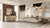 California King - Nova Domus Daystar + Roma - Modern Beige Velvet + Travertine + Gold Bedroom Set