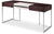 Modrest Ezra Modern Brown Oak And Grey Office Desk With Side Cabinet Model VGWCS501