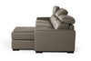 Lamod Italia Sacha Modern Dark Grey Leather Reversible Sectional Sofa Bed With Storage Model VGNTSACHA-C611