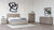 Eastern King Modrest Samson - Contemporary Grey & Silver Bedroom Set