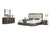 California King Modrest San Marino Modern Grey Bedroom Set