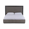 Nova Domus Santa Barbara - Modern Grey Fabric + Grey Wash Bed