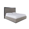 Nova Domus Santa Barbara - Modern Grey Fabric + Grey Wash Bed
