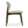Modrest Savannah Mid Century Modern Grey Fabric & Walnut Dining Chair Model VGDW-DC1009-BGE