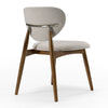 Modrest Savannah Mid Century Modern Grey Fabric & Walnut Dining Chair Model VGDW-DC1009-BGE