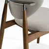 Modrest Savannah Mid Century Modern Grey Fabric & Walnut Dining Chair Model VGDW-DC1009-BGE