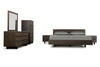 Eastern King Modrest Selma Modern Dark Aged Oak & Concrete Bedroom Set