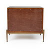 Modrest Shane - Modern Acacia & Brass Nightstand