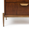 Modrest Shane - Modern Acacia & Brass Nightstand