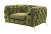 Divani Casa Sheila Transitional Green Fabric Chair Model VGCA1346-GRN-CH