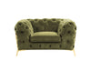 Divani Casa Sheila Transitional Green Fabric Chair Model VGCA1346-GRN-CH
