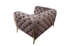 Divani Casa Sheila Transitional Silver Fabric Chair Model VGCA1346-SIL-CH