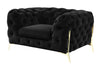 Divani Casa Sheila Transitional Black Fabric Chair Model VGCA1346-BLK-CH