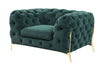 Divani Casa Sheila Transitional Emerald Green Fabric Chair Model VGCA1346-EM-GRN-CH