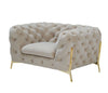 Divani Casa Sheila Transitional Beige Fabric Chair Model VGCA1346-BEIX-C