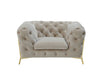 Divani Casa Sheila Transitional Beige Fabric Chair Model VGCA1346-BEIX-C
