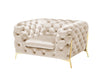 Divani Casa Sheila Transitional Light Beige Fabric Chair Model VGCA1346-OBEI-CH