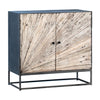 Wilton Gunmetal Iron and Natural Wood Finish Sideboard Model SHR142