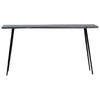 Velez Sandblasted Grey Finish and Antique Black Metal Legs Console TableModel SHR160