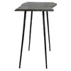 Velez Sandblasted Grey Finish and Antique Black Metal Legs Console TableModel SHR160