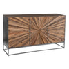 Hasse Gunmetal Steel with Natural Wood Finish Sideboard Model SHR170